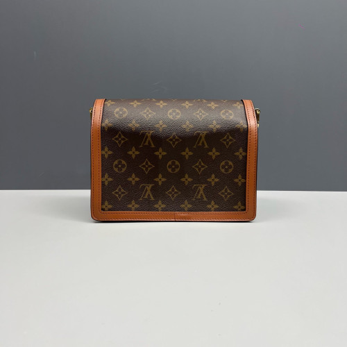 Louis Vuitton Dauphine MM Reverse Monogram Brown Tan