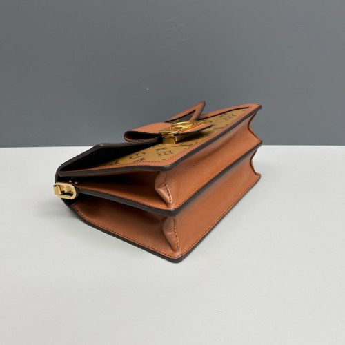 Louis Vuitton Dauphine MM Reverse Monogram Brown Tan