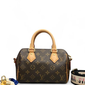 Louis Vuitton Speedy Bandouliere 20 Monogram Brown Black