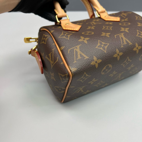 Louis Vuitton Speedy Bandouliere 20 Monogram Brown Black