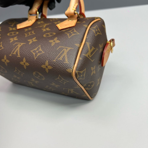 Louis Vuitton Speedy Bandouliere 20 Monogram Brown Black