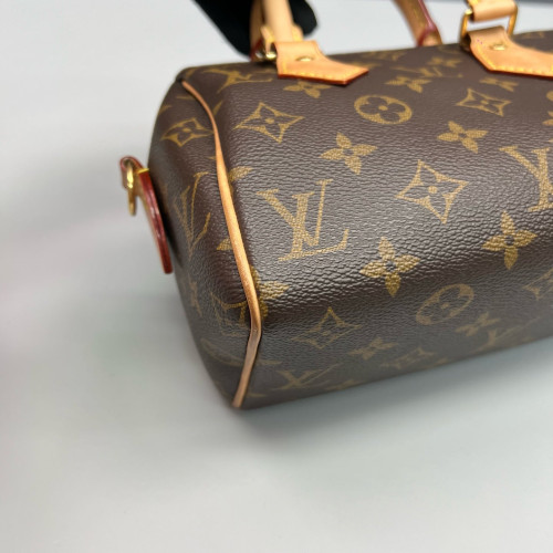 Louis Vuitton Speedy Bandouliere 20 Monogram Brown Black
