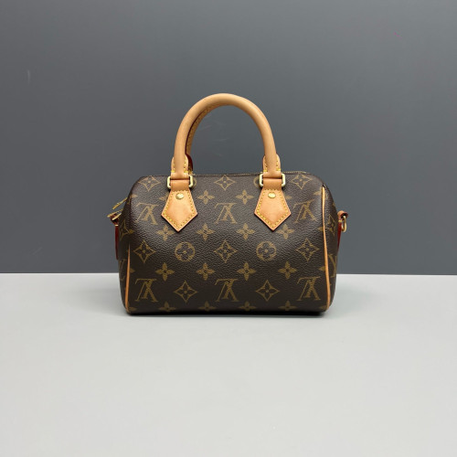 Louis Vuitton Speedy Bandouliere 20 Monogram Brown Black