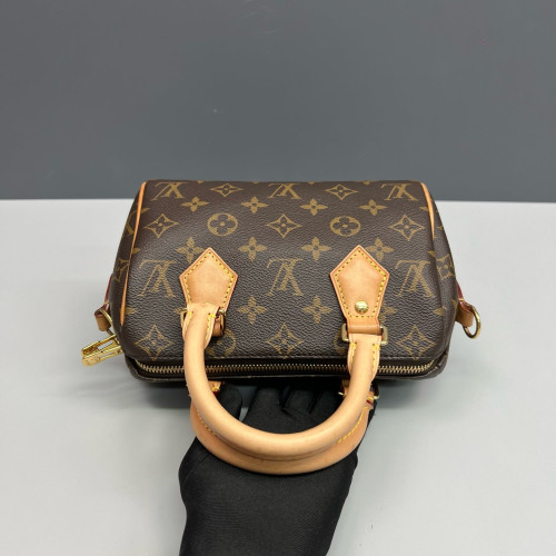 Louis Vuitton Speedy Bandouliere 20 Monogram Brown Black