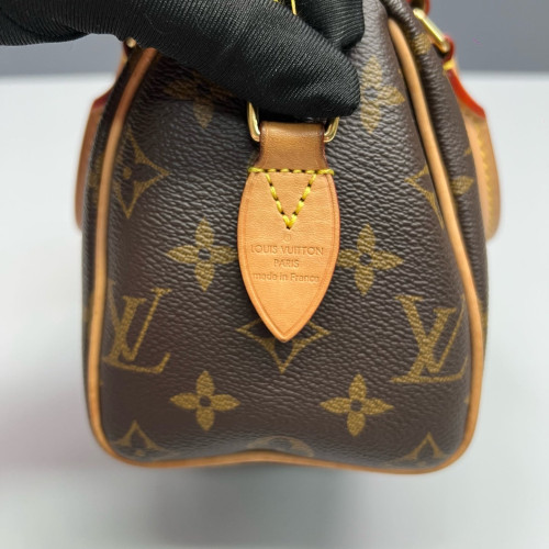 Louis Vuitton Speedy Bandouliere 20 Monogram Brown Black
