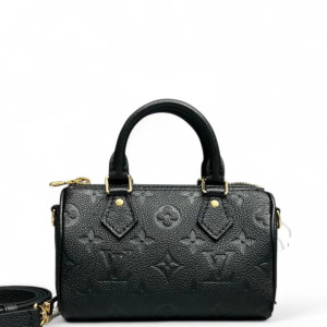 Louis Vuitton Nano Speedy Bandouliere Monogram Empreinte Black