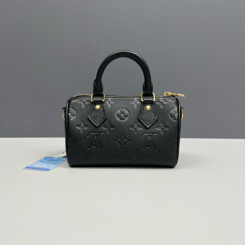 Louis Vuitton Nano Speedy Bandouliere Monogram Empreinte Black