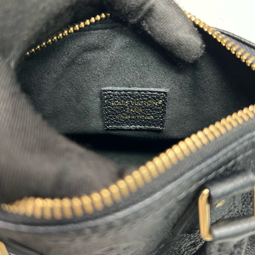 Louis Vuitton Nano Speedy Bandouliere Monogram Empreinte Black