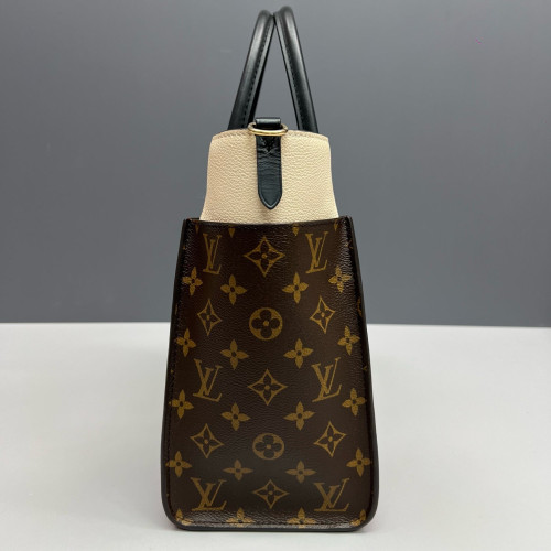 Louis Vuitton On My Side MM Calfskin Red White Brown