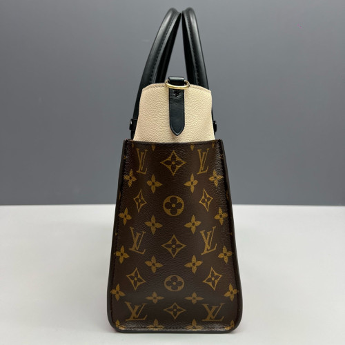 Louis Vuitton On My Side MM Calfskin Red White Brown