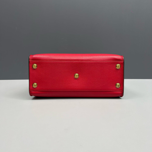 Louis Vuitton On My Side MM Calfskin Red White Brown
