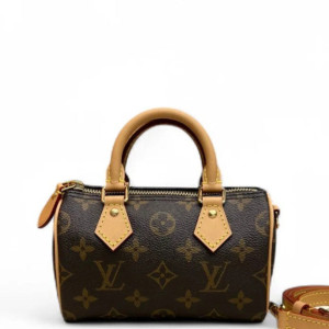 Louis Vuitton Nano Speedy Bandouliere Monogram Brown