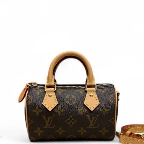 Louis Vuitton Nano Speedy Bandouliere Monogram Brown