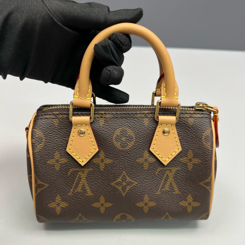 Louis Vuitton Nano Speedy Bandouliere Monogram Brown