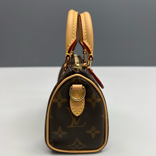Louis Vuitton Nano Speedy Bandouliere Monogram Brown