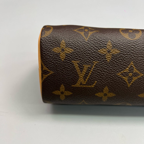 Louis Vuitton Nano Speedy Bandouliere Monogram Brown