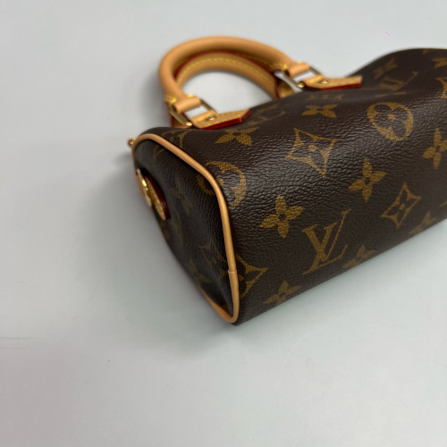 Louis Vuitton Nano Speedy Bandouliere Monogram Brown
