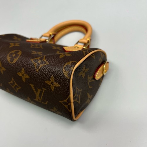Louis Vuitton Nano Speedy Bandouliere Monogram Brown