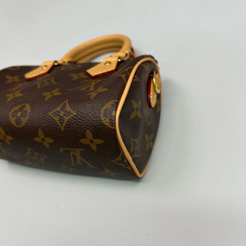 Louis Vuitton Nano Speedy Bandouliere Monogram Brown