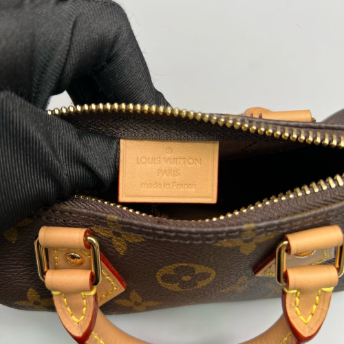 Louis Vuitton Nano Speedy Bandouliere Monogram Brown