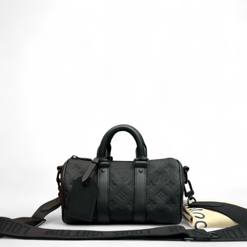 Louis Vuitton Keepall Bandouliere 25 Monogram Empreinte Black