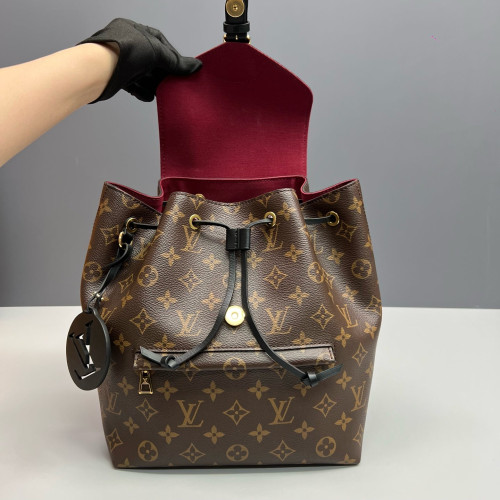 Louis Vuitton Montsouris NM Backpack PM Monogram Brown Black