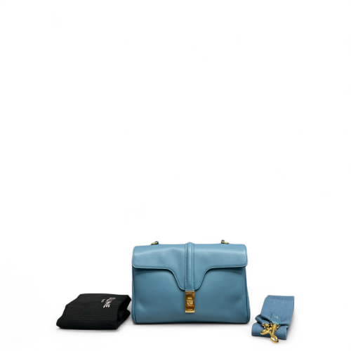 Celine Teen Soft 16 Calfskin Blue
