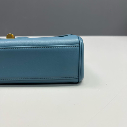 Celine Teen Soft 16 Calfskin Blue