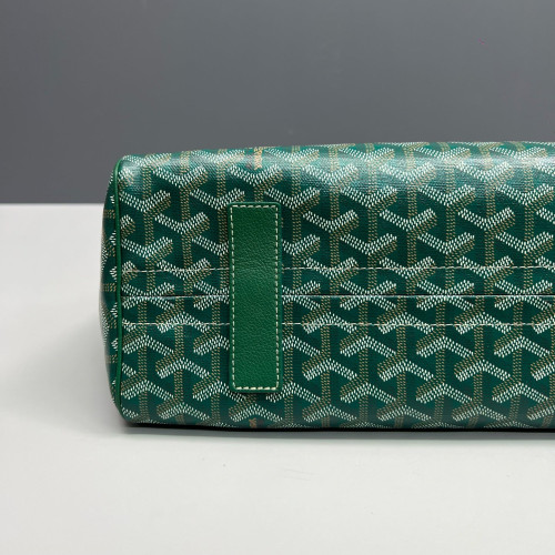 Goyard Rouette PM Goyardine Green Brown White