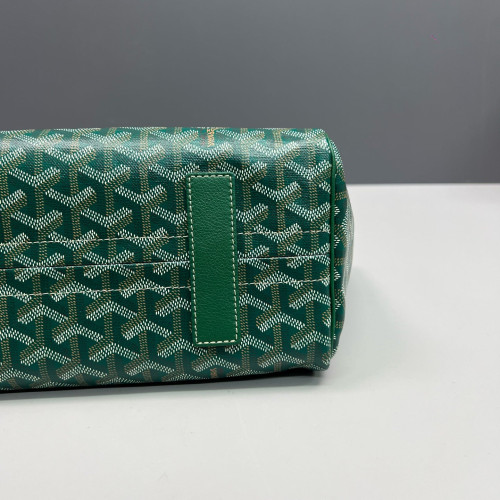 Goyard Rouette PM Goyardine Green Brown White