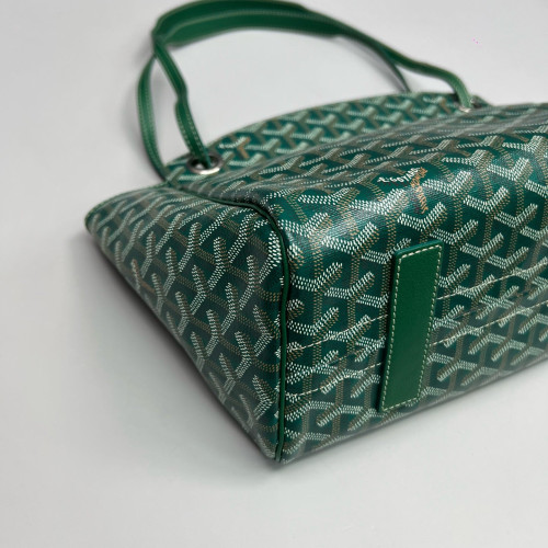 Goyard Rouette PM Goyardine Green Brown White