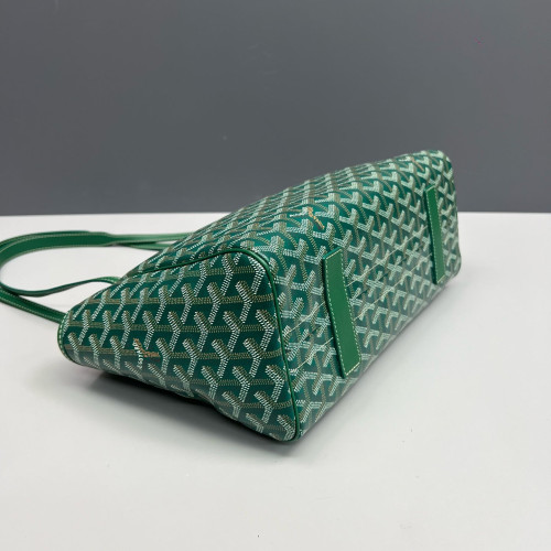 Goyard Rouette PM Goyardine Green Brown White