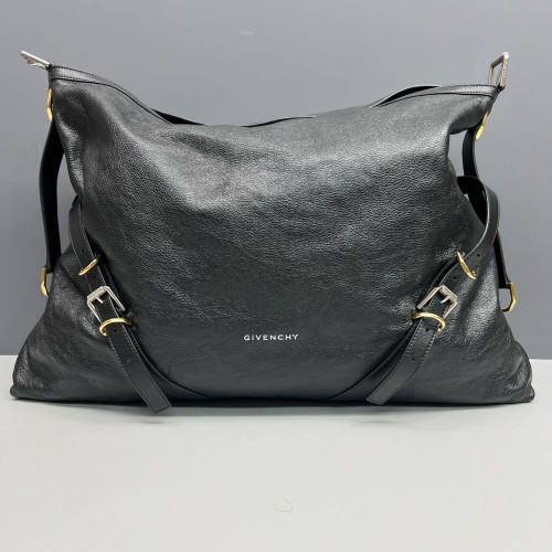 Givenchy Large Voyou Shoulder Bag Calfskin Black