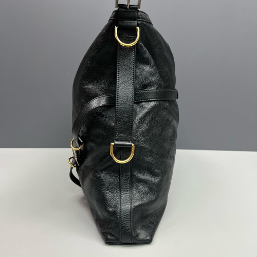 Givenchy Large Voyou Shoulder Bag Calfskin Black
