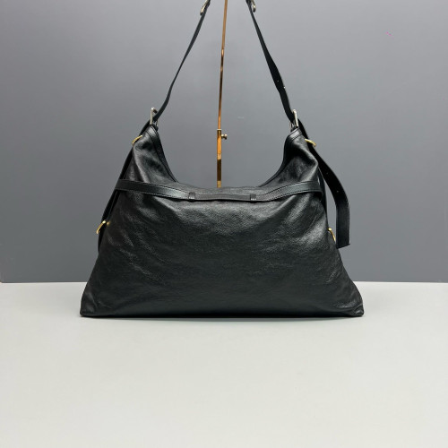 Givenchy Large Voyou Shoulder Bag Calfskin Black