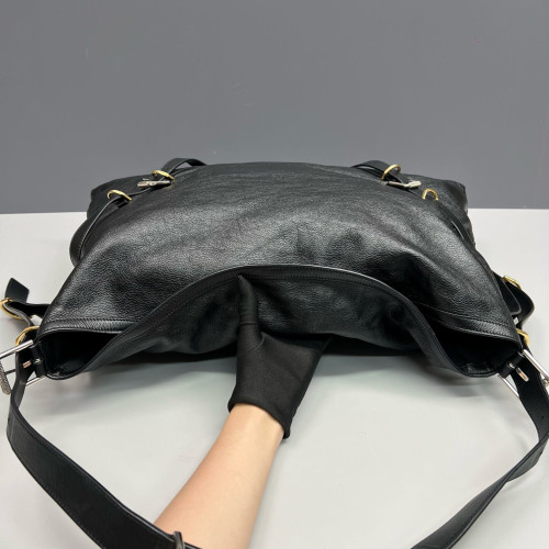 Givenchy Large Voyou Shoulder Bag Calfskin Black