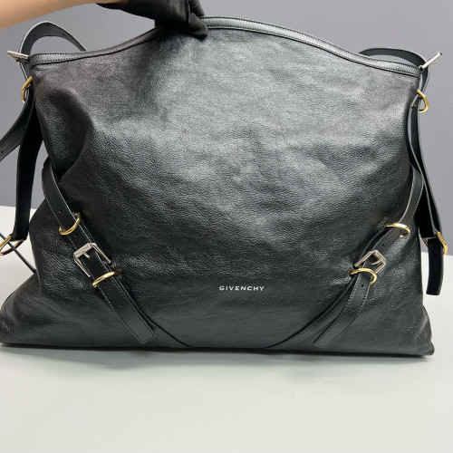 Givenchy Large Voyou Shoulder Bag Calfskin Black