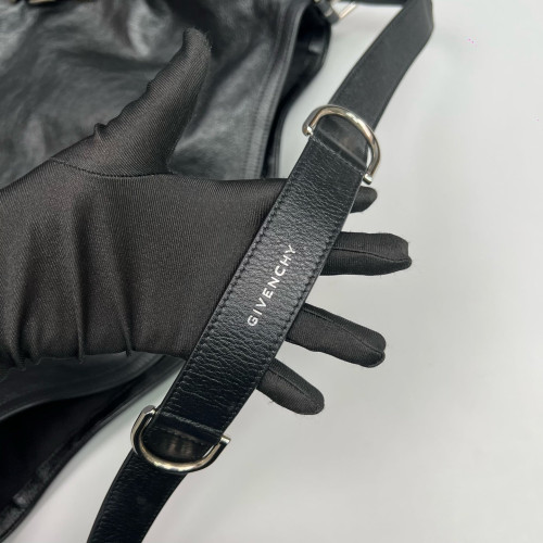 Givenchy Large Voyou Shoulder Bag Calfskin Black
