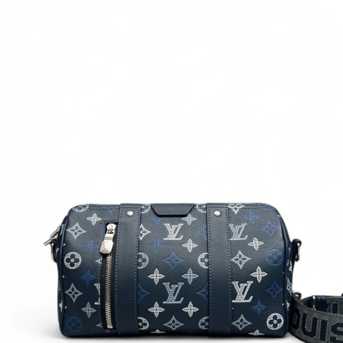 Louis Vuitton City Keepall Monogram Shadow Blue