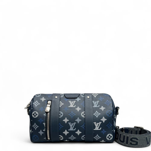 Louis Vuitton City Keepall Monogram Shadow Blue
