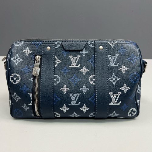 Louis Vuitton City Keepall Monogram Shadow Blue