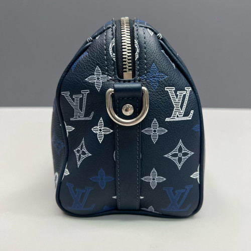 Louis Vuitton City Keepall Monogram Shadow Blue