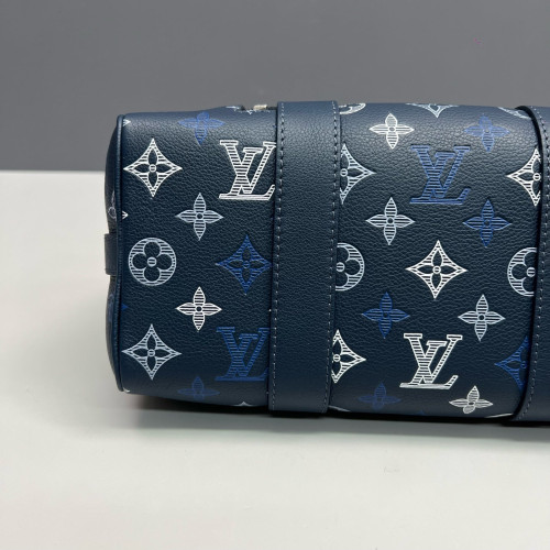 Louis Vuitton City Keepall Monogram Shadow Blue