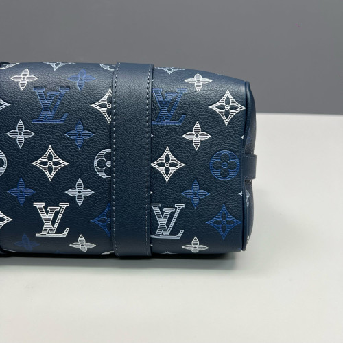 Louis Vuitton City Keepall Monogram Shadow Blue