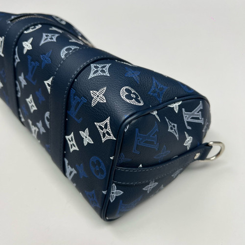 Louis Vuitton City Keepall Monogram Shadow Blue
