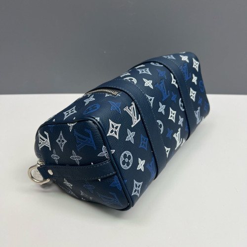 Louis Vuitton City Keepall Monogram Shadow Blue