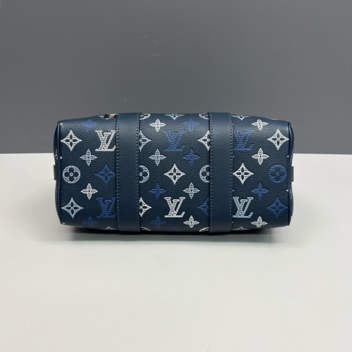 Louis Vuitton City Keepall Monogram Shadow Blue