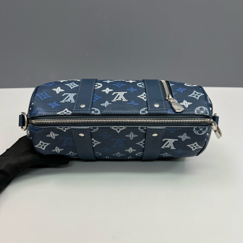 Louis Vuitton City Keepall Monogram Shadow Blue