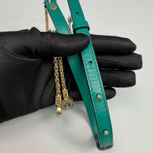 Bvlgari Small Serpenti Forever Top Handle Bag Smooth Calfskin Green