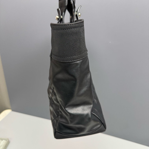 Chanel Quilted Paris-Biarritz Tote GM Calfskin Canvas Black Chanel Quilted Paris-Biarritz Tote GM Calfskin Canvas Black